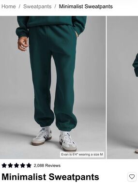 Comfort Minimalist Sweatpants in Alpine
